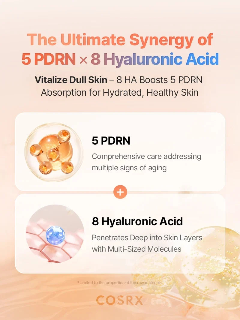 COSRX 5 PDRN Hyaluronic Acid Vital Hydrating Hydrogel Mask