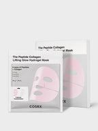 (￡40+ Free Gift) COSRX The Peptide Collagen Lifting Glow Hydrogel Mask_3ea