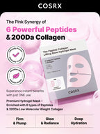 (￡40+ Free Gift) COSRX The Peptide Collagen Lifting Glow Hydrogel Mask_3ea