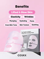 (￡40+ Free Gift) COSRX The Peptide Collagen Lifting Glow Hydrogel Mask_3ea