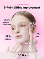 (￡40+ Free Gift) COSRX The Peptide Collagen Lifting Glow Hydrogel Mask_3ea
