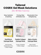 (￡40+ Free Gift) COSRX The Peptide Collagen Lifting Glow Hydrogel Mask_3ea